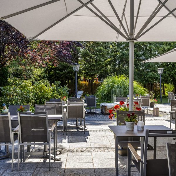 Terrasse im Hotel Erb in Parsdorf bei München